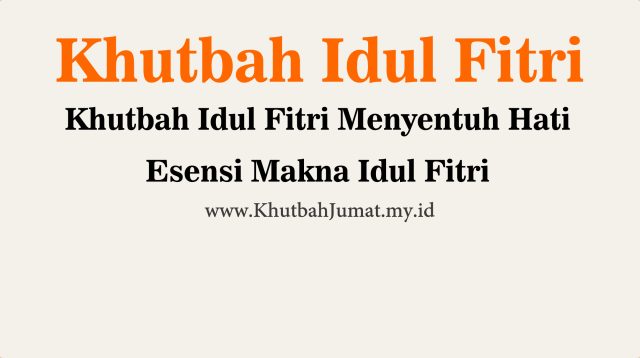 Download Khutbah Idul Fitri PDF - Hilyah, Belajar Bahasa Arab Online